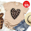 Love Leopard Tee - Heather Sand Dune - 15 product image 1