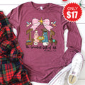 The Greatest Gift Long Sleeve - Heather Burgundy - 17 product image 1