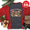 Feral and Festive Tee - Heather Charcoal - 15 product image 1