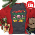 Jingle Some Of The Way Tee - Heather Charcoal - 15 product image 1