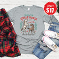Jingle Horse Long Sleeve - Heather Grey - 17 product image 1
