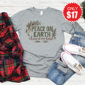 Peace On Earth Long Sleeve - Heather Grey - 17 product image 1
