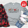 Mooey Christmas Long Sleeve - Heather Grey - 17 product image 1