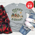 Merry and Bright Long Sleeve - Heather Grey - 17 product image 1