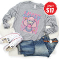 Sassy Poodle Long Sleeve - Heather Grey - 17 product image 1