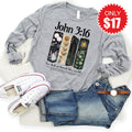 John 3:16 Long Sleeve - Heather Grey - 17 product image 1