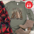 Merry Christmas Long Sleeve - Heather Olive - 17 product image 1