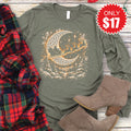 Reindeer Long Sleeve - Heather Olive - 17 product image 1
