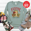 Festive With Limits Long Sleeve - Heather Sage - 17 product image 1
