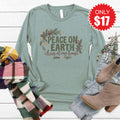 Peace On Earth Long Sleeve - Heather Sage - 17 product image 1
