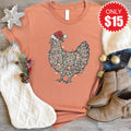 Christmas Chicken Tee - Heather Terracotta - 15 product image 1