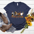 Cows Pumpkins V-Neck