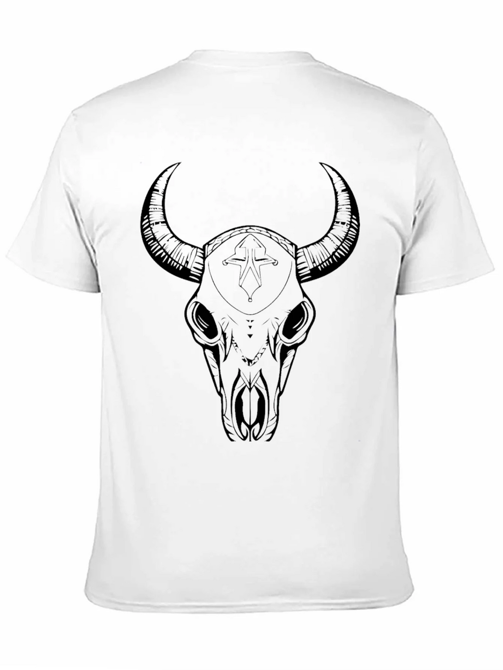Black Bull Skull Graphic Tee product image 3