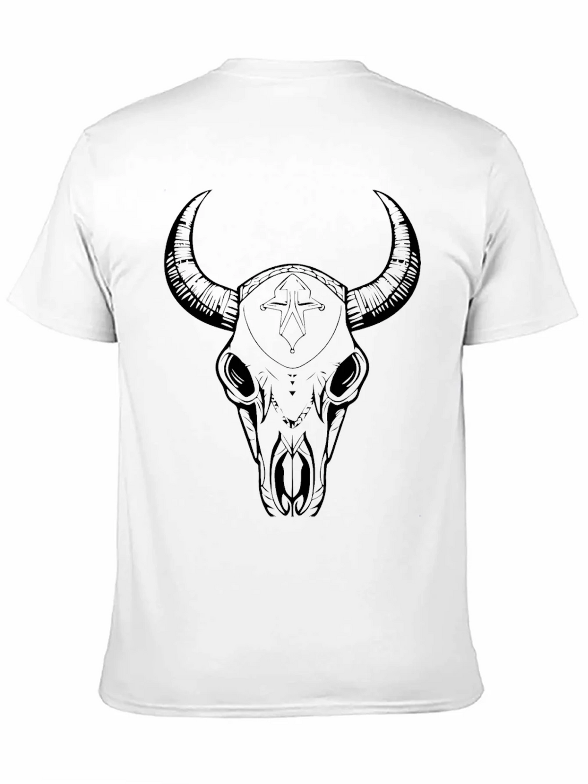 Black Bull Skull Graphic Tee product image 3