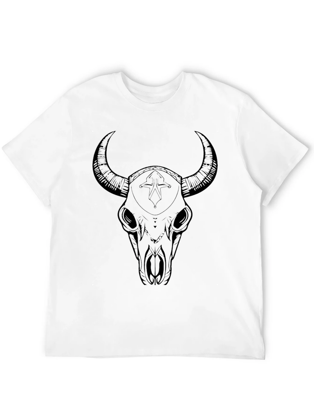 Black Bull Skull Graphic Tee product image 4