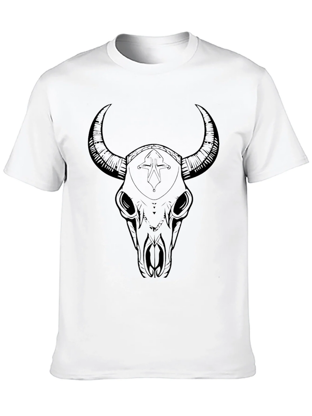 Black Bull Skull Graphic Tee product image 2
