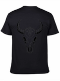 Black Bull Skull Graphic Tee product image 1