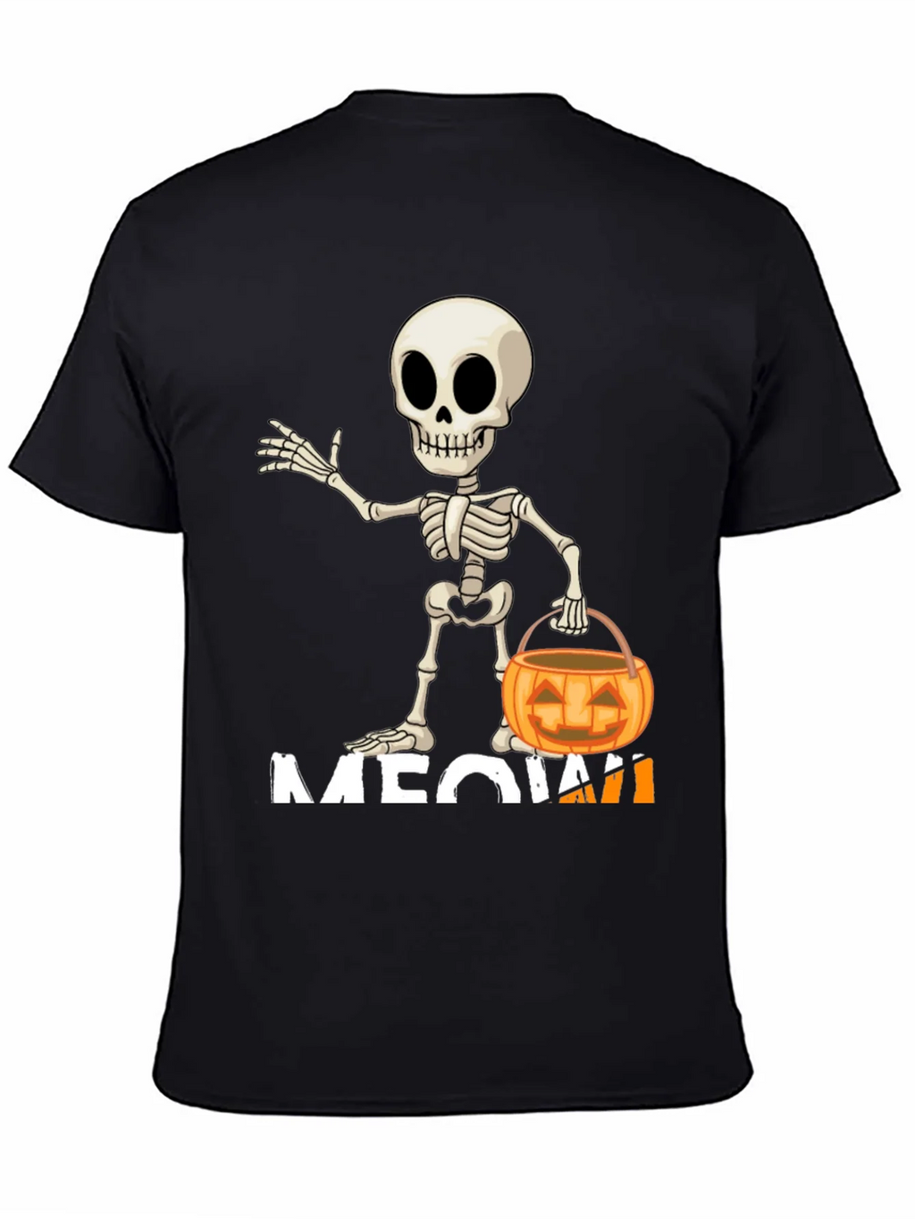 Halloween Skeleton Meow T-Shirt product image 4