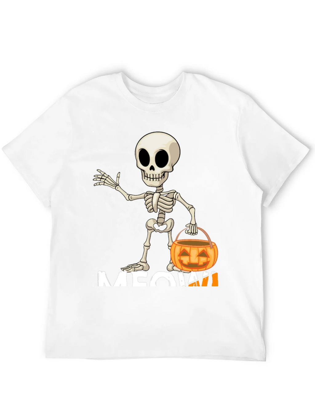 Halloween Skeleton Meow T-Shirt product image 11
