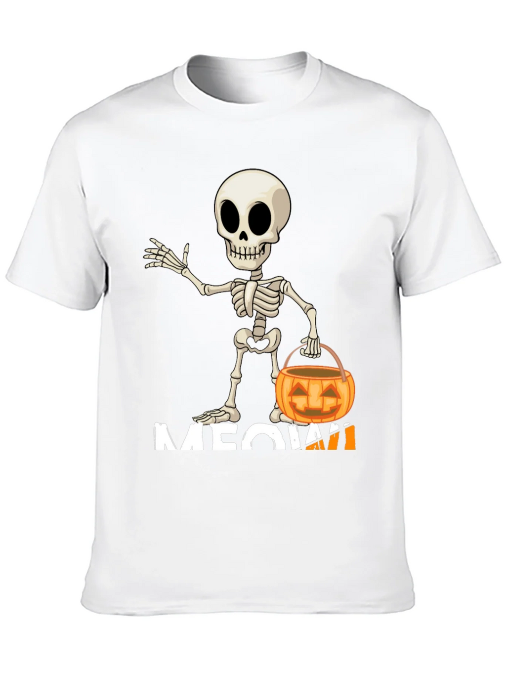 Halloween Skeleton Meow T-Shirt product image 9