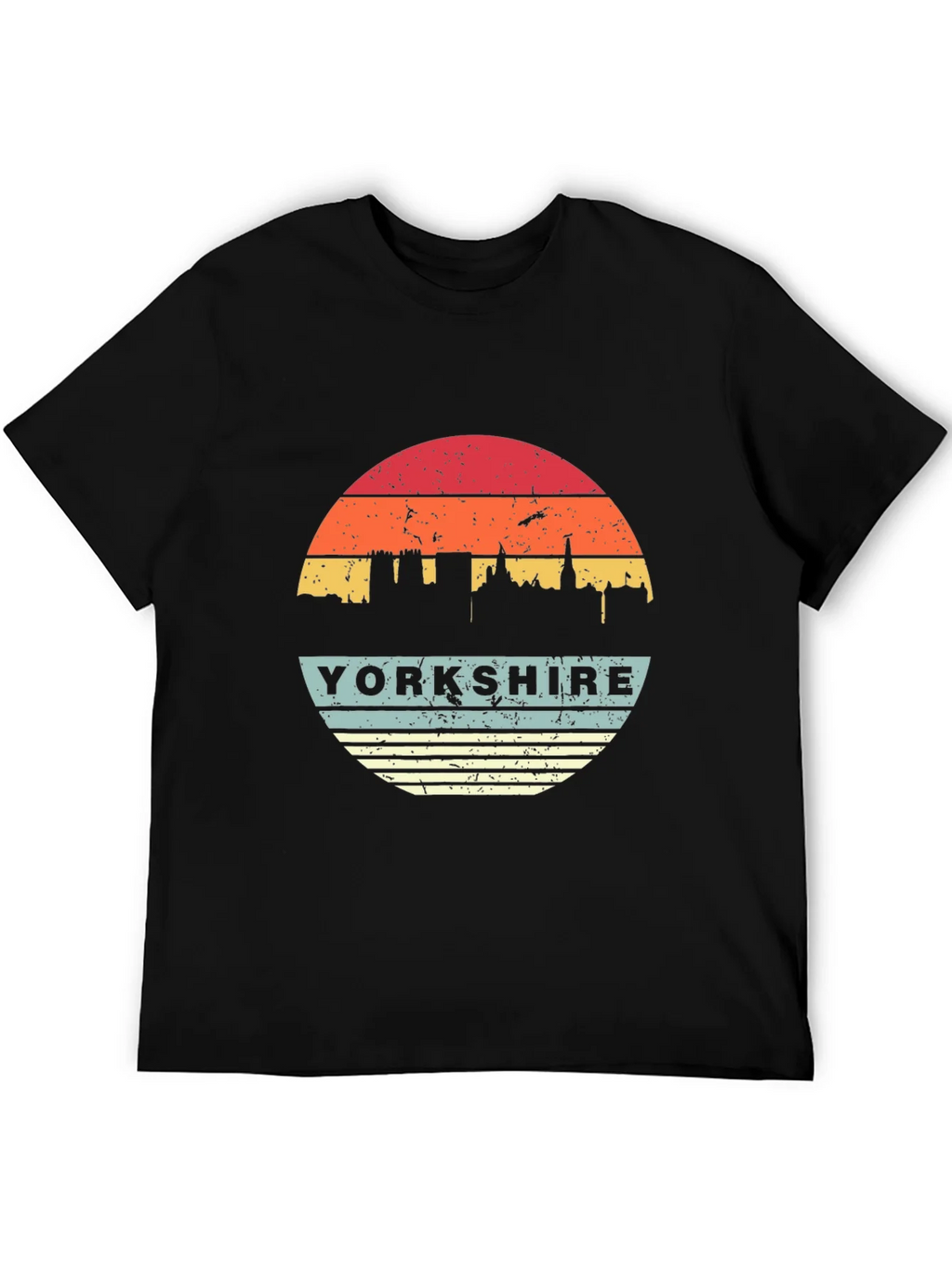 Yorkshire Retro Sunset Graphic T-Shirt product image 5