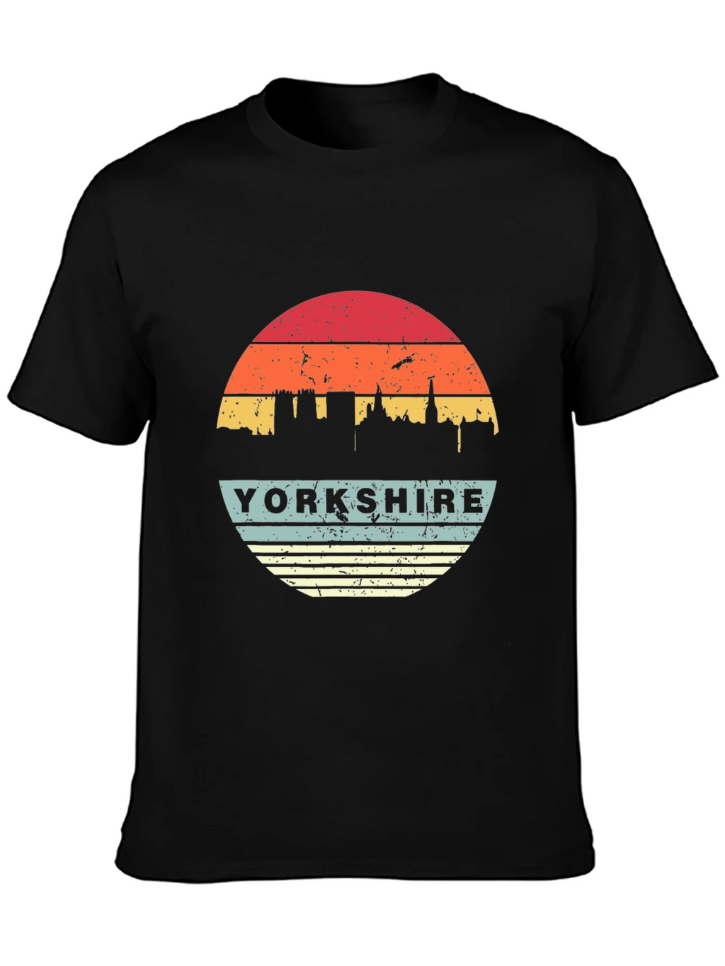 Yorkshire Retro Sunset Graphic T-Shirt product image 3