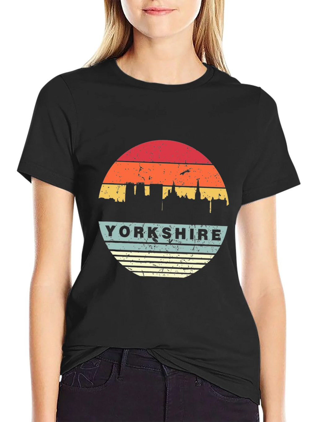 Yorkshire Retro Sunset Graphic T-Shirt product image 2