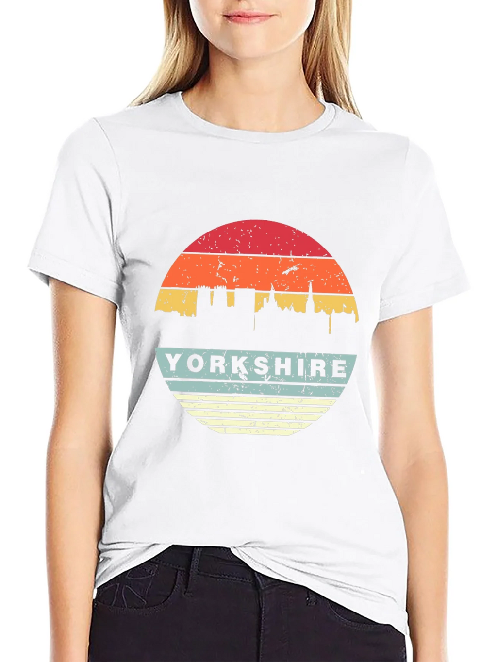 Yorkshire Retro Sunset Graphic T-Shirt product image 8