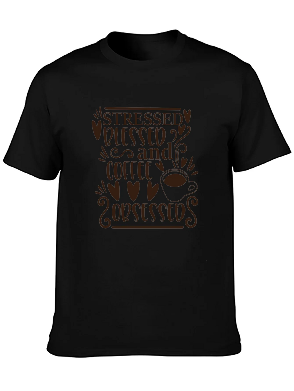 Stressed Blessed and Coffee Obsessed T-Shirt product image 3