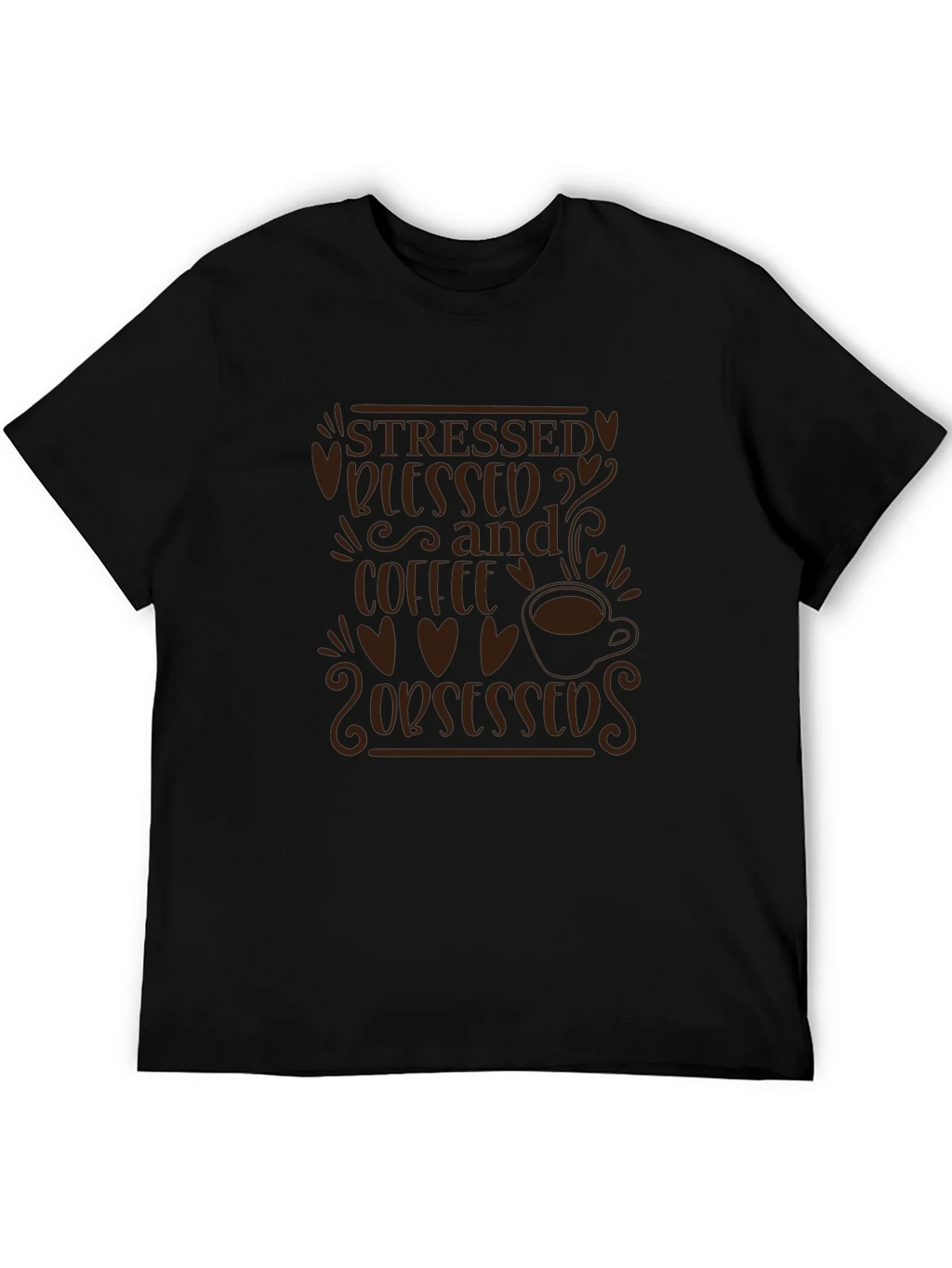Stressed Blessed and Coffee Obsessed T-Shirt product image 5