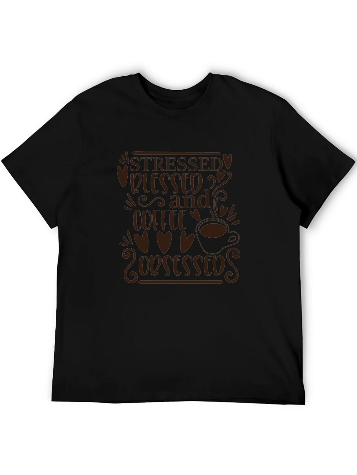 Stressed Blessed and Coffee Obsessed T-Shirt product image 5