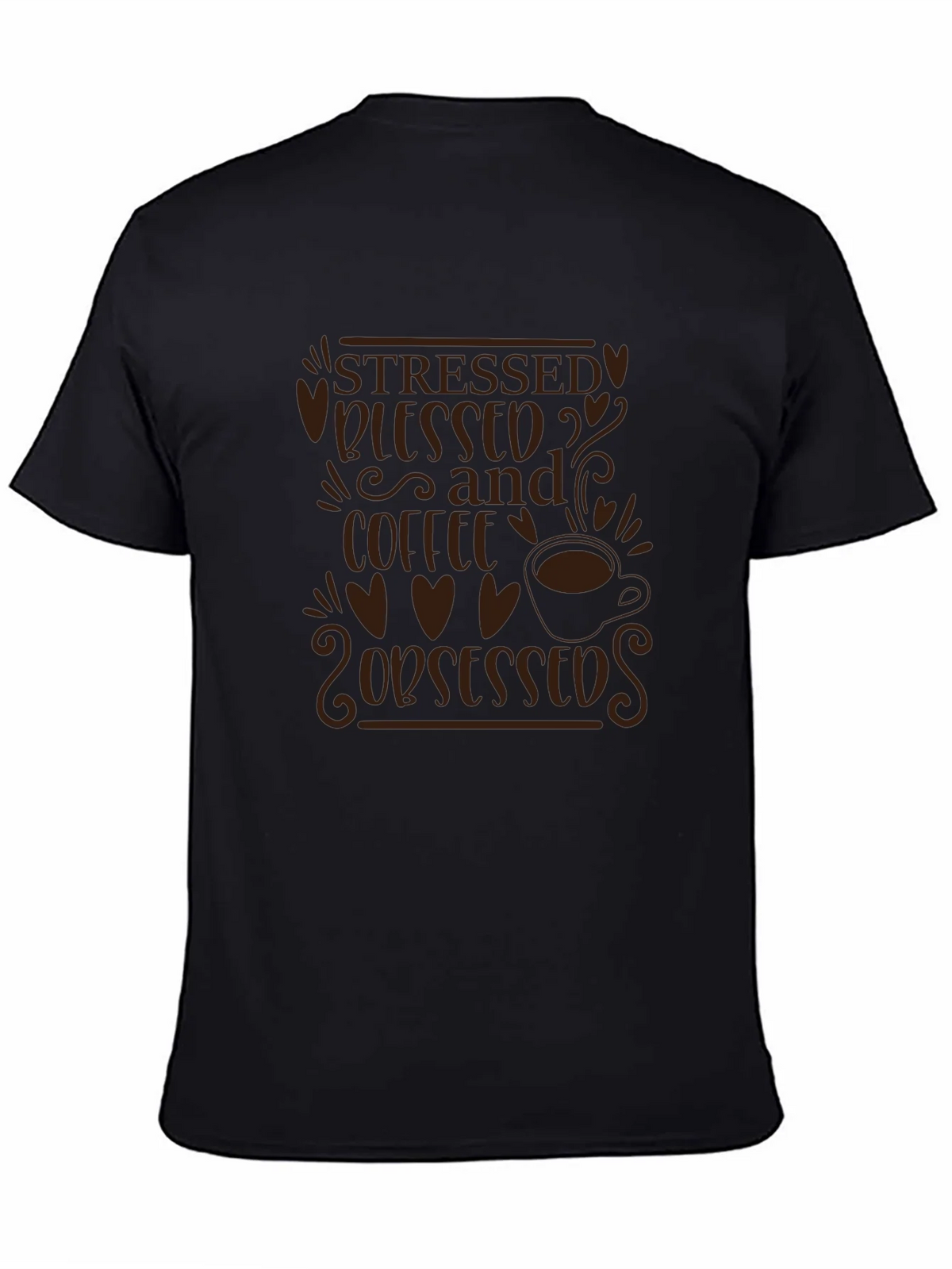 Stressed Blessed and Coffee Obsessed T-Shirt product image 4