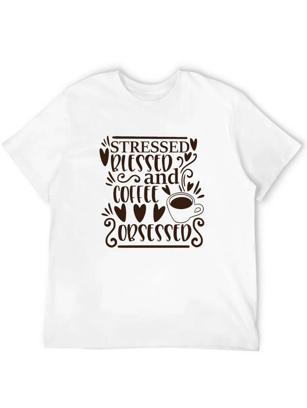 Stressed Blessed and Coffee Obsessed T-Shirt product image 11