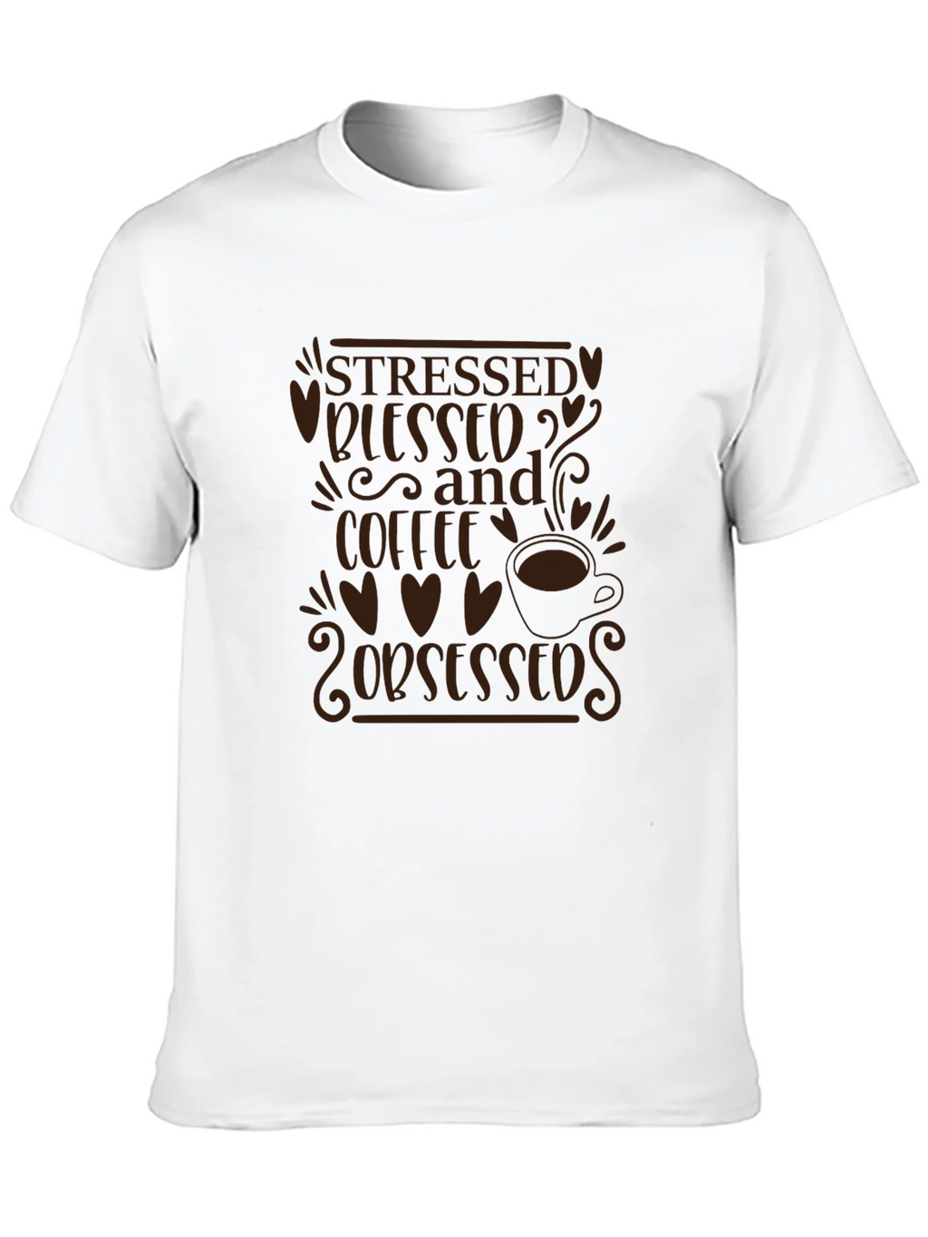 Stressed Blessed and Coffee Obsessed T-Shirt product image 9