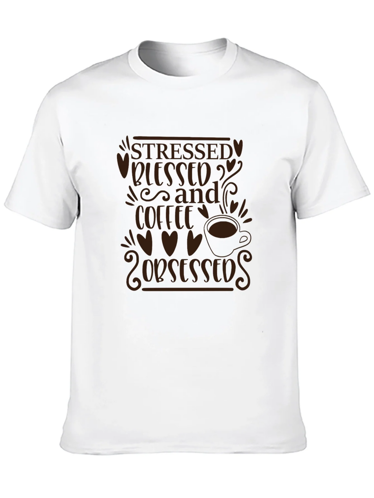 Stressed Blessed and Coffee Obsessed T-Shirt product image 9