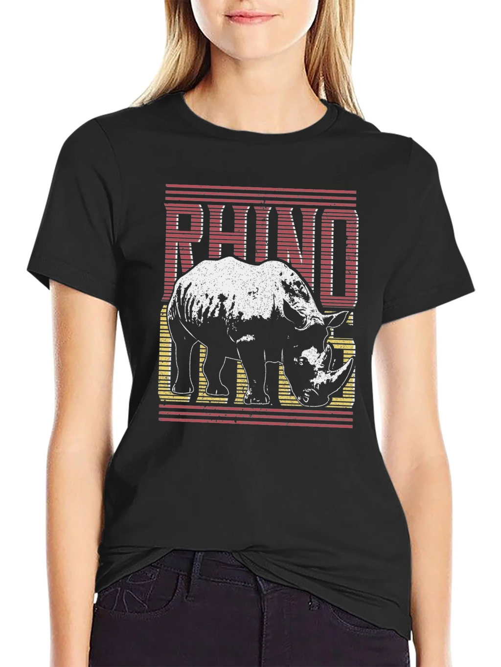 Rhino Graphic T-Shirt - Stylish Animal Tee product image 1