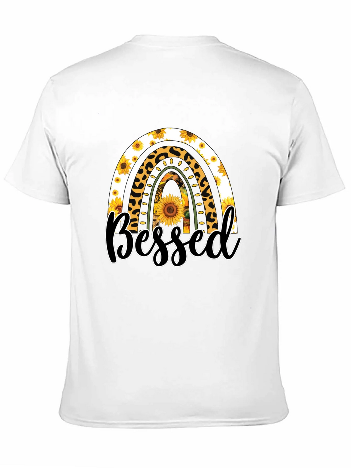 Blessed Sunflower Rainbow Graphic T-Shirt product image 10