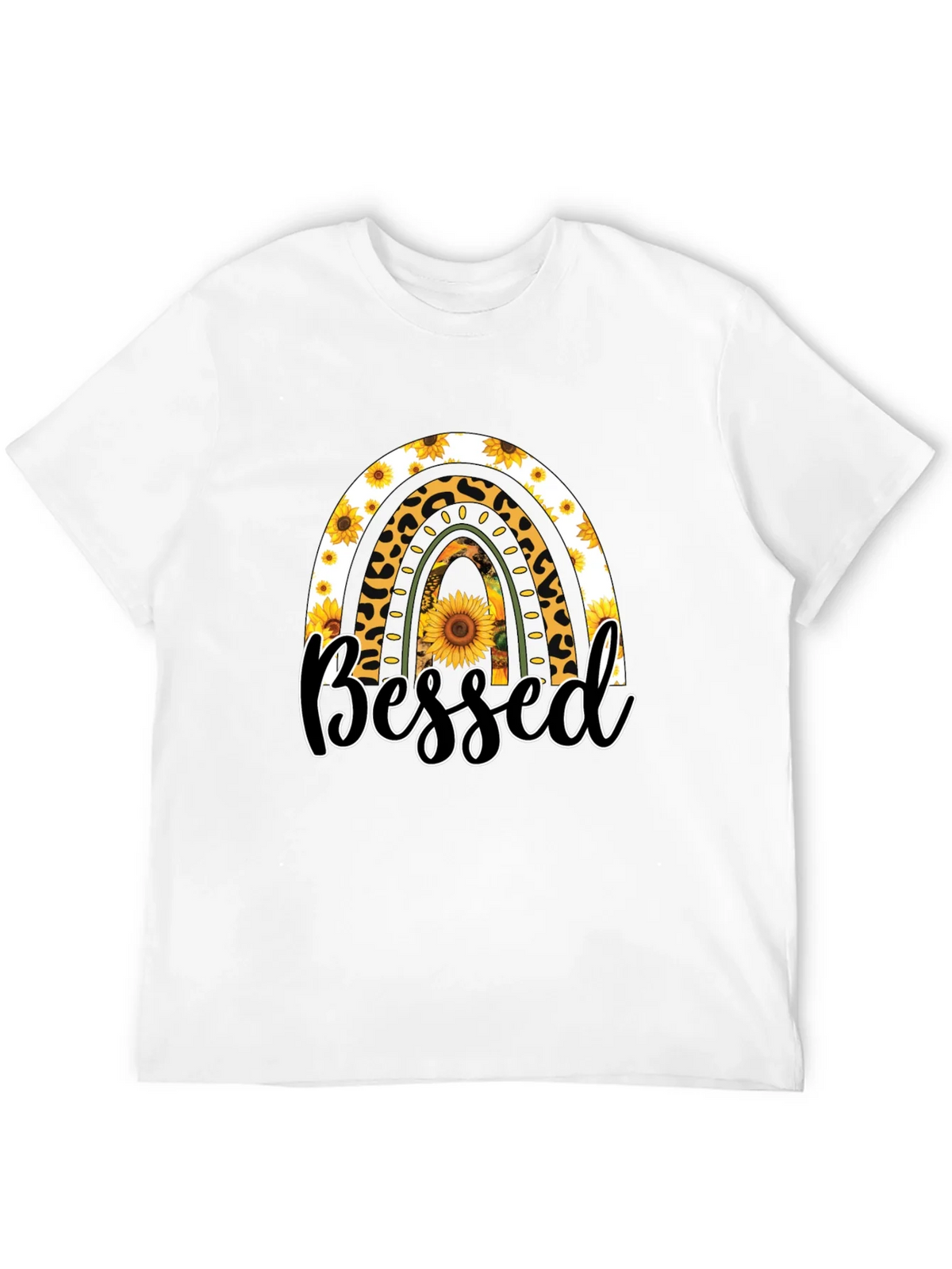 Blessed Sunflower Rainbow Graphic T-Shirt product image 11