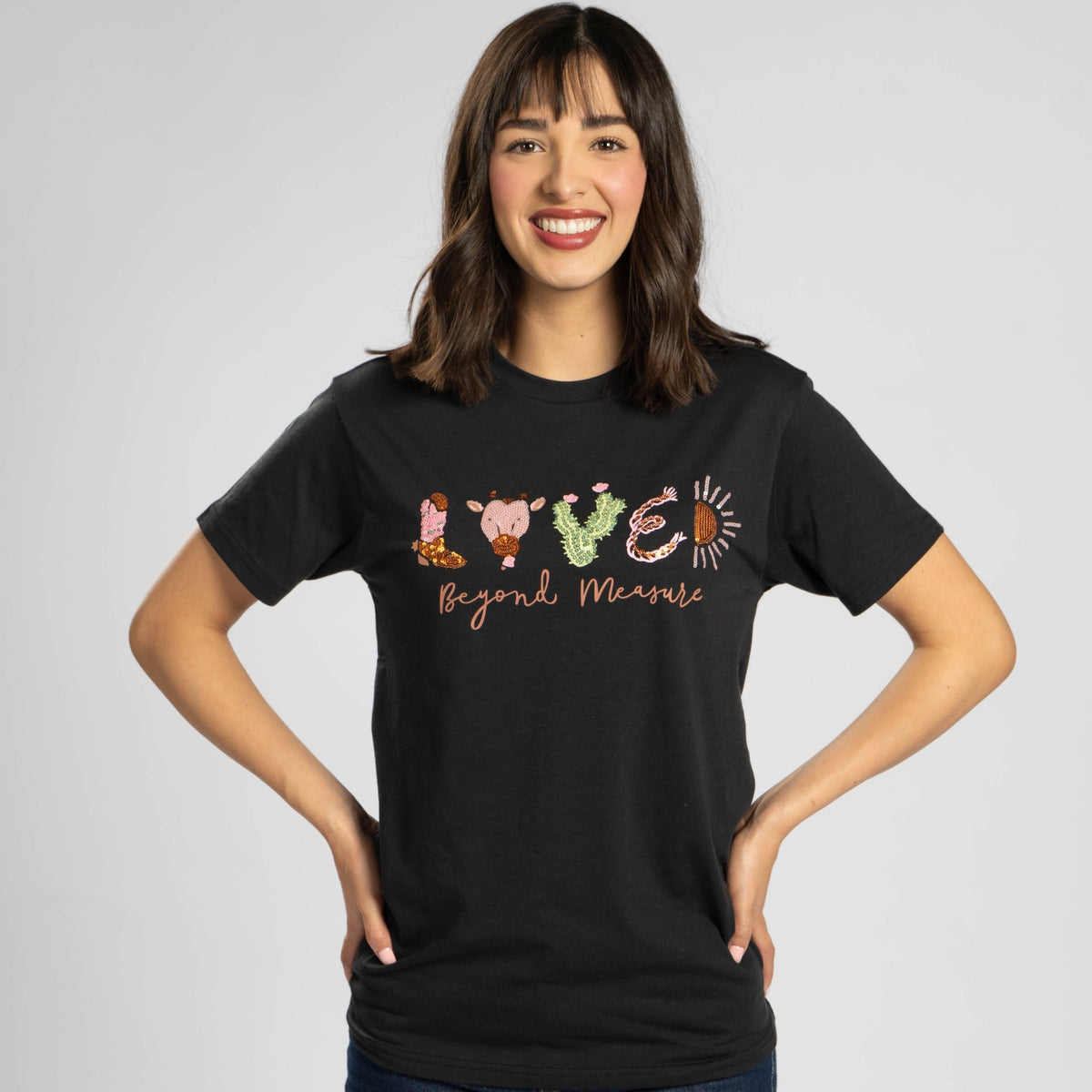 Embellished Loved Beyond Measure Sequin Tee - 15 product image 2
