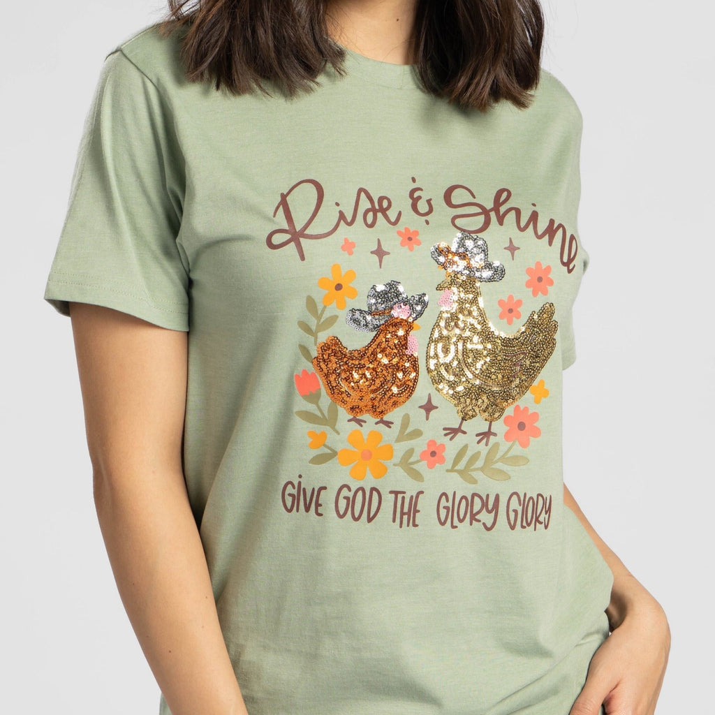 Embellished Rise and Shine Sequin Tee - 15 product image 2