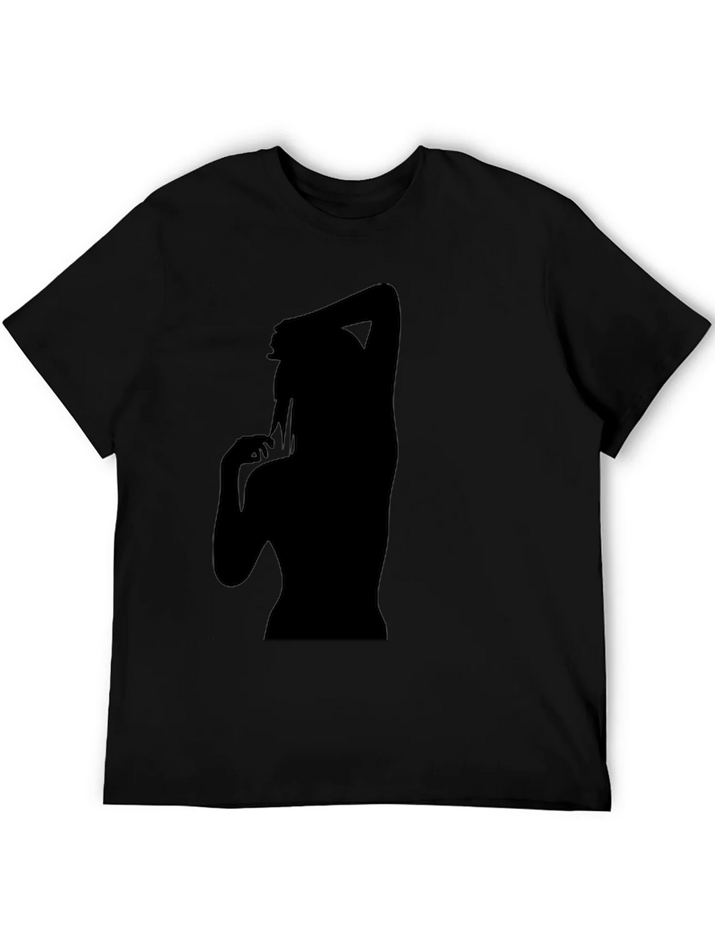 Silhouette Graphic T-Shirt - Trendy Black Tee product image 1