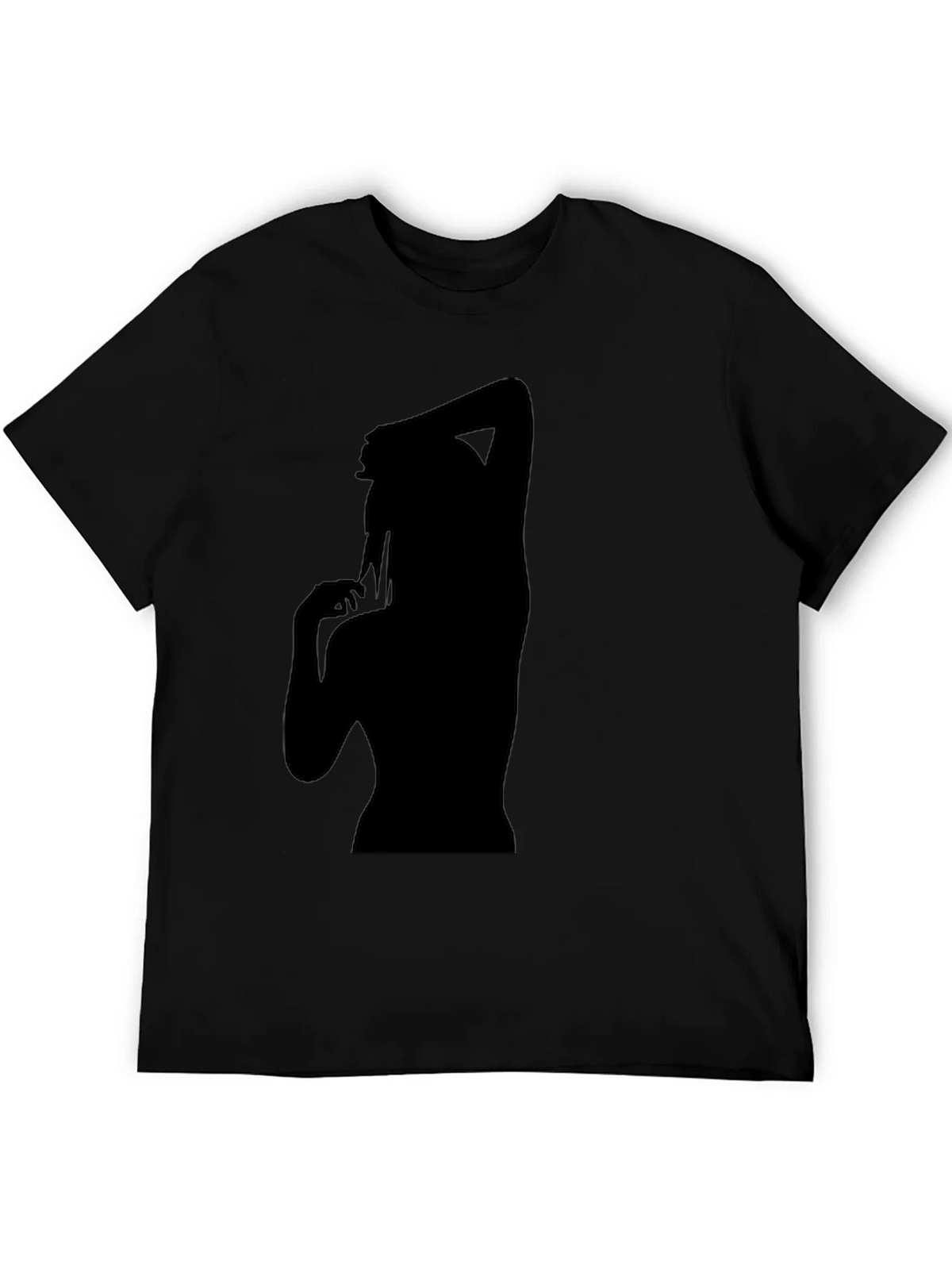 Silhouette Graphic T-Shirt - Trendy Black Tee product image 1