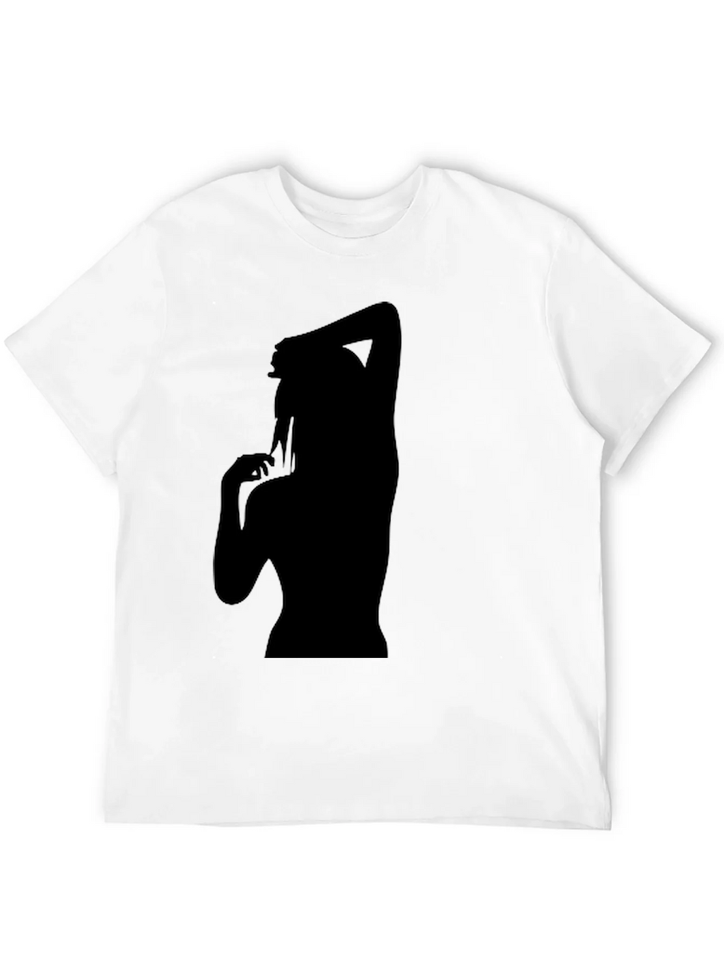 Silhouette Graphic T-Shirt - Trendy Black Tee product image 3
