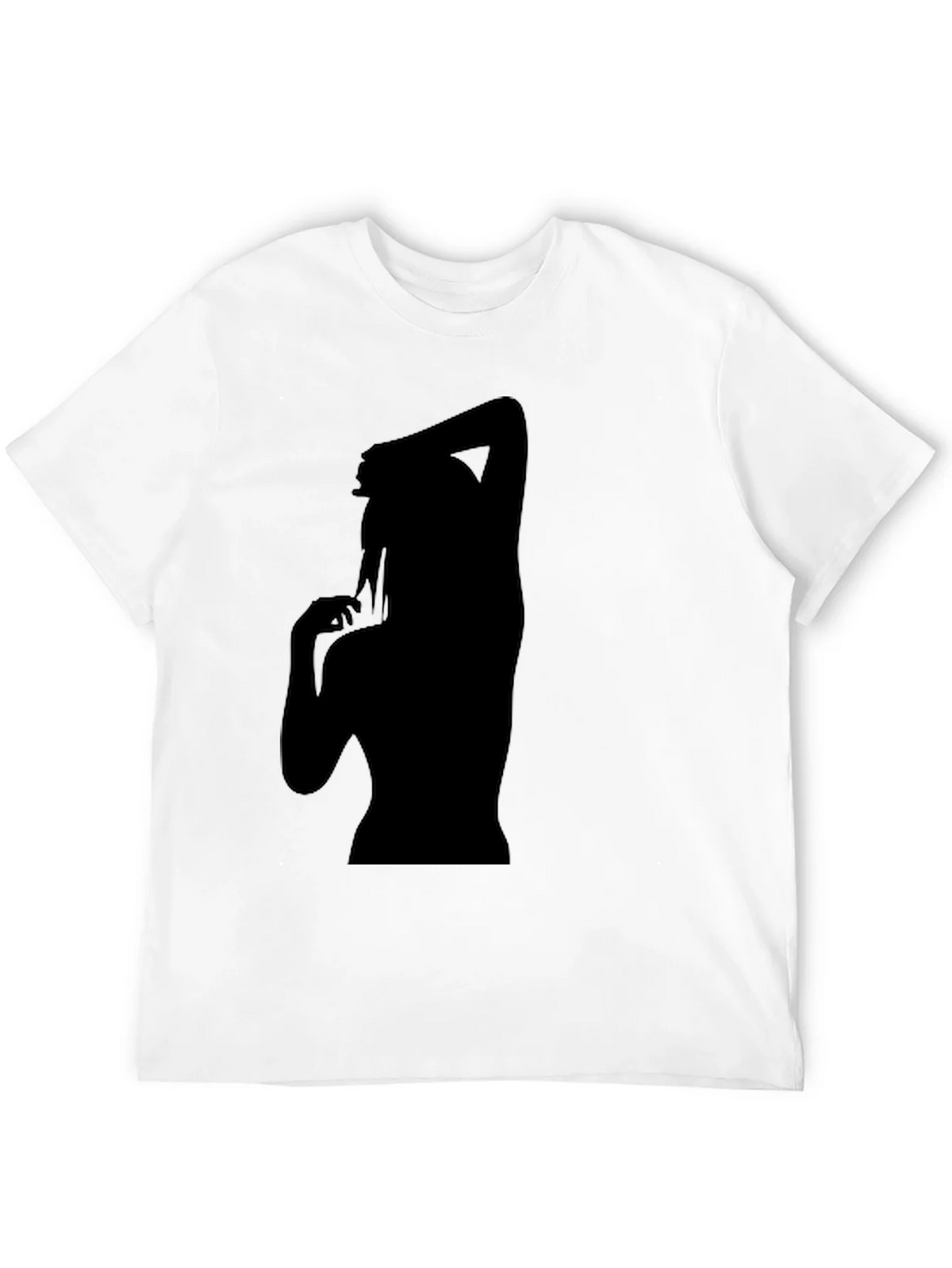 Silhouette Graphic T-Shirt - Trendy Black Tee product image 3
