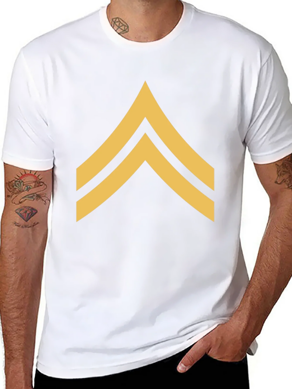 Sergeant Stripes Graphic Tee - Military Style product image 1