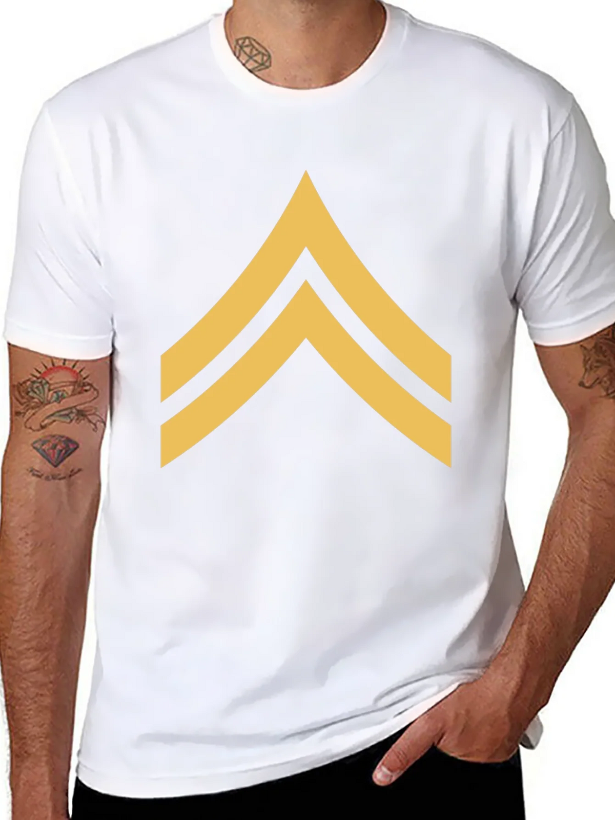 Sergeant Stripes Graphic Tee - Military Style product image 1