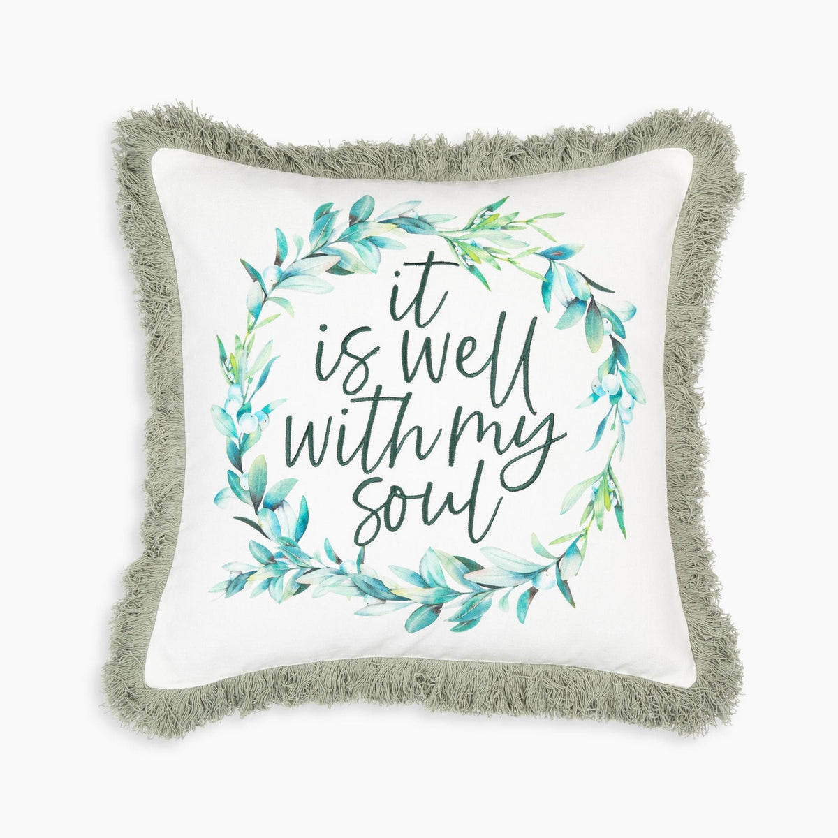 It is Well Prayer Pocket Pillow Cover