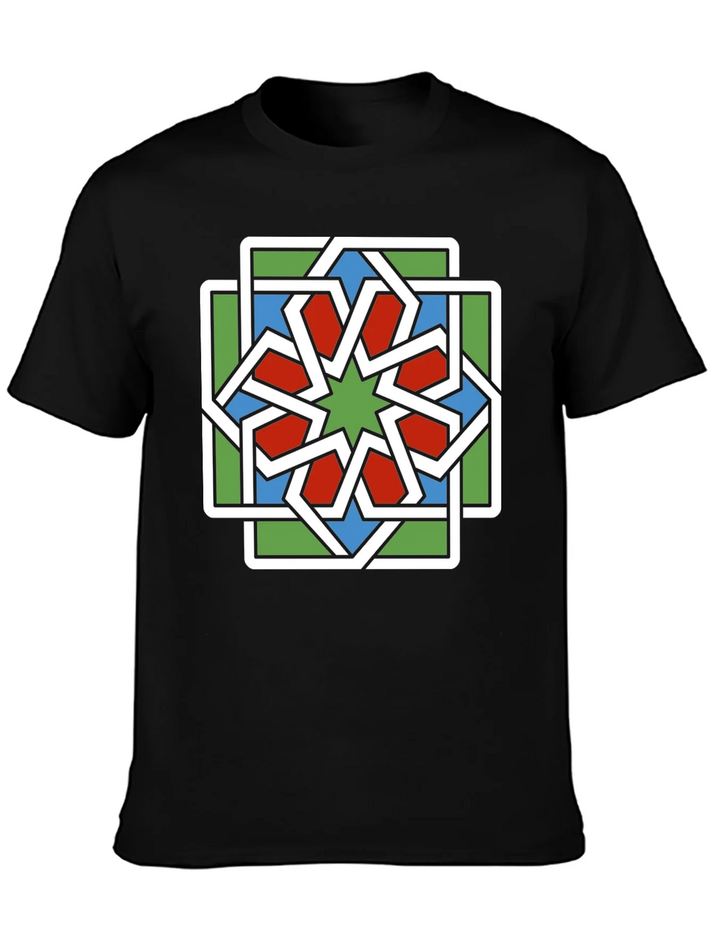 Geometric Star Pattern T-Shirt product image 3