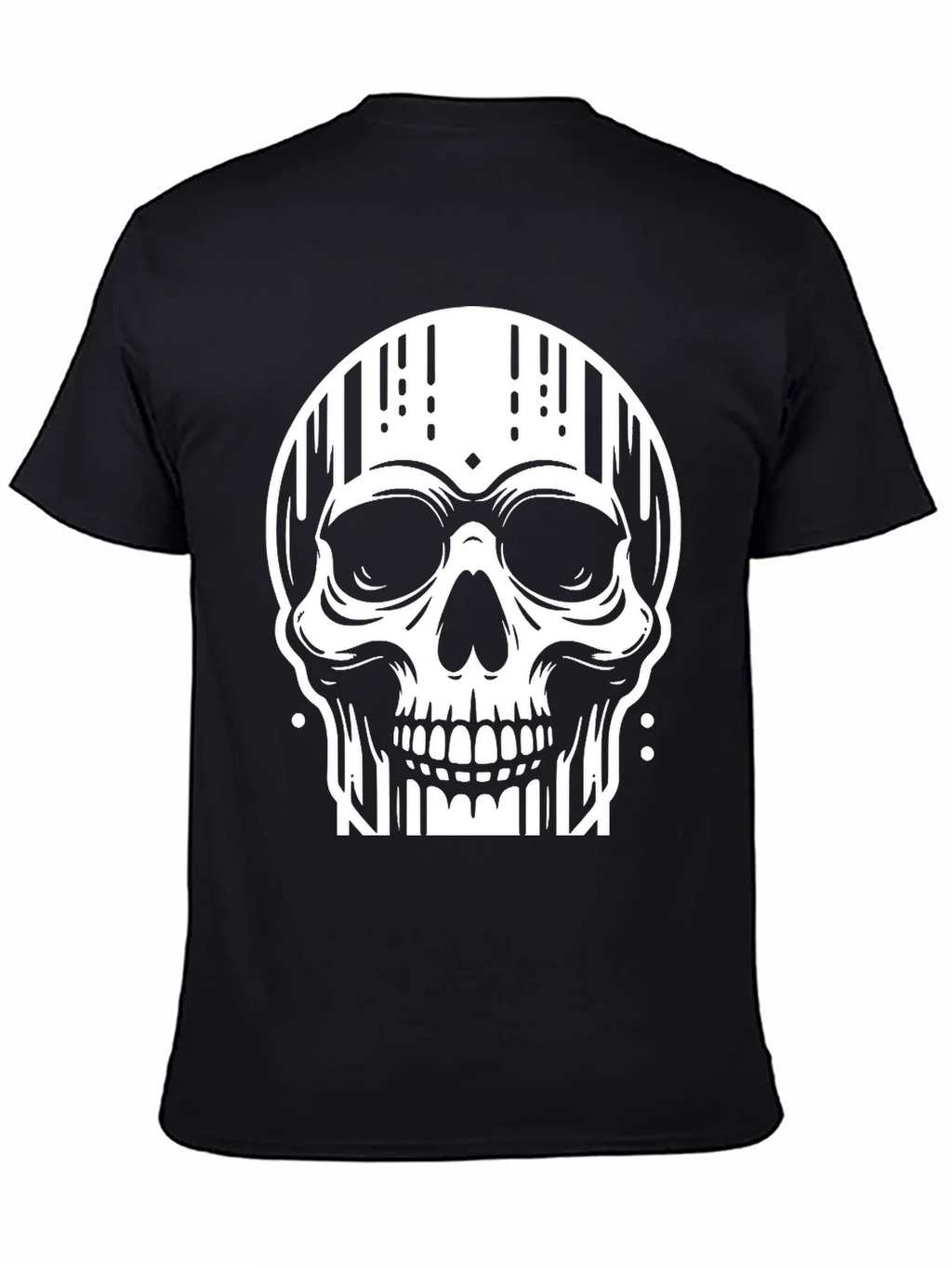 Edgy Skull Graphic Tee - Stylish Black Cotton T-Shirt product image 4