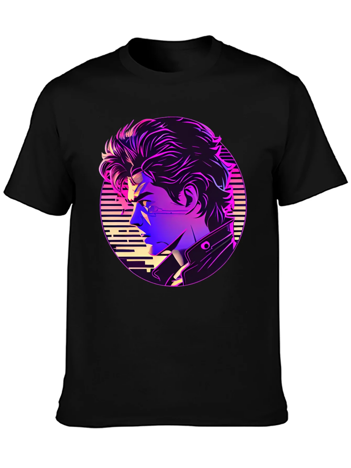 Retro Anime Vaporwave T-Shirt - Black product image 3